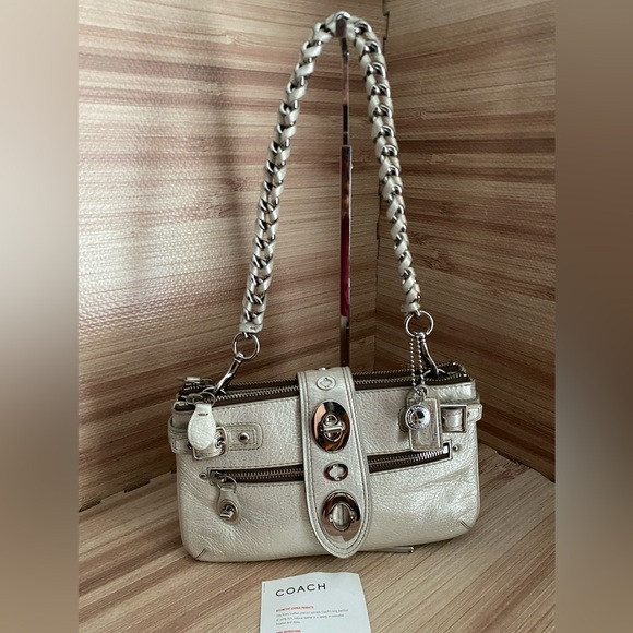 Coach Bridget 65th Anniversary Legacy Leather shoulder handbag CLUTCH EXCELLENT - Picture 1 of 14
